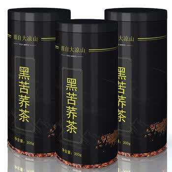 溪湲茗品苦荞茶荞麦茶四川大凉山黑苦荞茶900g麦香型胚芽茶苦芥茶