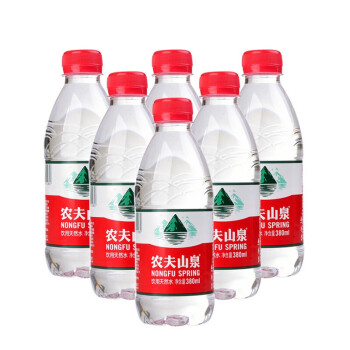 农夫山泉水饮用天然水小瓶装380ml6瓶