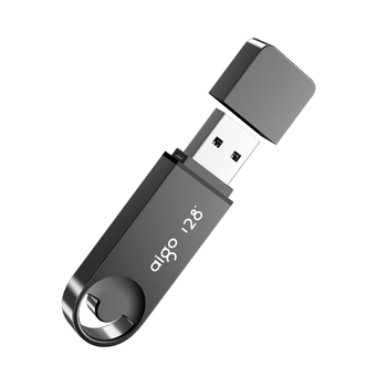 爱国者（aigo）128GB USB3.2 U盘 U336 金属盖帽 系列效率快传 微笑办公