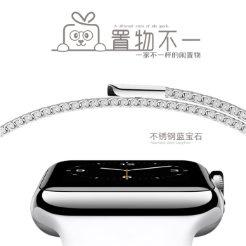 Apple Watch不锈钢Series9/8苹果手表SE2/7代5/6GPS蜂窝4G4145mm 二代不锈钢蓝宝石镜面 44/45mm
