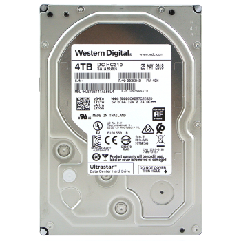 西部数据 企业级硬盘 Ultrastar DC HC310 SATA 4TB CMR垂直 7200转 256MB (HUS726T4TALE6L4)