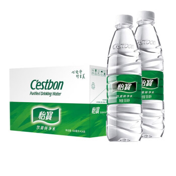 怡宝纯净水555ml24瓶整箱瓶装小瓶饮用水纸箱装