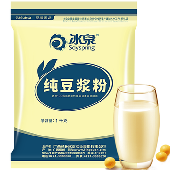 冰泉豆浆纯豆浆1000g高蛋白营养早餐非转大豆整袋装（非独立小包装）