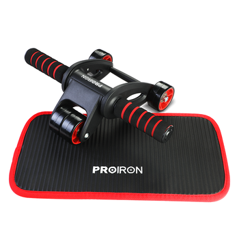 PROIRON普力艾 健腹轮 四轮腹肌轮可折叠健身轮男女士家用收腹虐腹肌