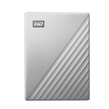 西部数据（WD）移动硬盘2TB type-c Ultra系列 2.5英寸 银 机械硬盘 笔记本电脑外接加密兼容Mac 大容量家庭存储