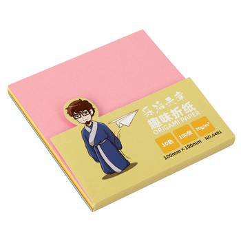 天章 （TANGO）手工折纸DIY彩纸10*10cm/儿童学生手工剪纸折纸花贺卡装饰幼儿园早教用品春节折纸 100张/10色70g
