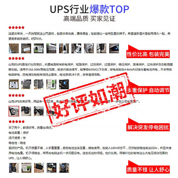 山克SK1500 ups不间断电源 家用办公电脑900W稳压应急备用ups电源