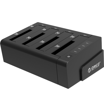 奥睿科（ORICO）硬盘底座2.5/3.5英寸SSD固态机械USB3.0外置盒子脱机拷贝对拷机笔记本台式机四盘位6648US3