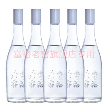 富裕老窖浓香型白酒52度光瓶白酒450ml瓶6瓶箱