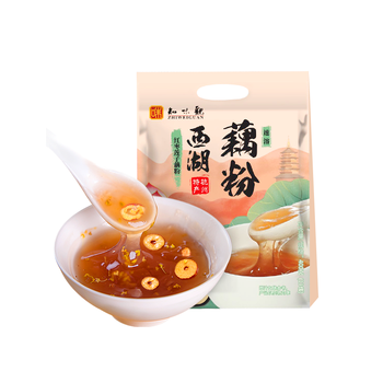 知味观红枣莲子藕粉速溶 中华老字号西湖特产 营养早餐代餐食品400g