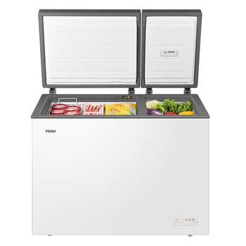 海尔（Haier）冰柜家用双温大冷冻小冷藏彩晶面板小冷柜家用减霜冷柜FCD-182XER