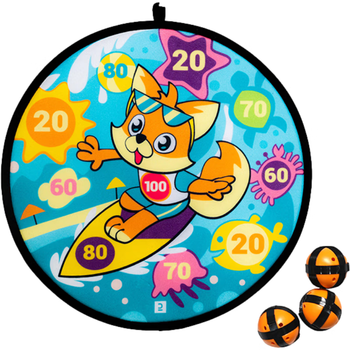 迪卡侬（DECATHLON）儿童户外亲子吸盘球夏日小狐狸含3球均码-4913882