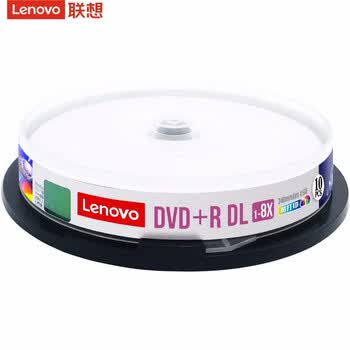 联想（Lenovo）DVD+R DL 空白光盘/刻录盘 8速8.5GB 台产档案系列 桶装10片 单面双层 可打印