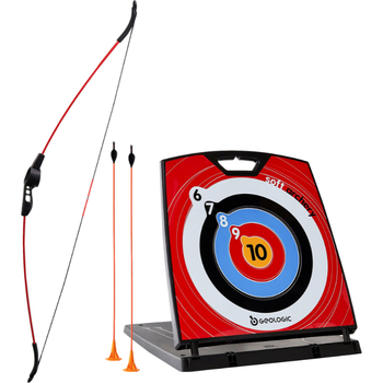 迪卡侬弓箭儿童射箭男孩户外弓箭反曲弓射击神器室内运动弓红色 2422505