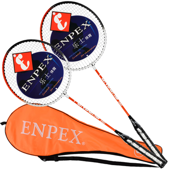 ENPEX乐士羽拍家庭休闲娱乐羽拍对拍套装S280颜色随机 附3只装羽毛球