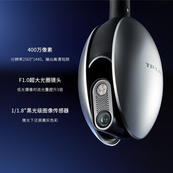 普联（TP-LINK） 400万双频5G暗夜全彩摄像头家用监控器360无线家庭室外户外tplink可对话网络手机远程IPC648-WB4