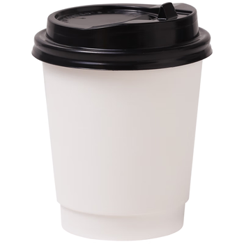 拜杰一次性杯子纸杯一次性咖啡杯豆浆杯奶茶杯热饮杯 400ml25只
