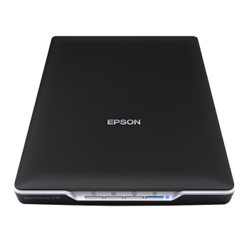 爱普生（EPSON）V19II 高速彩色高清照片文档扫描 合同轻薄便携照片影像实物平板式扫描仪 USB供电 A4幅面 4800dpi