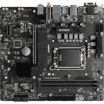 微星(MSI)B760M BOMBER WIFI DDR5爆破弹电脑主板 支持 CPU 14600KF/13490F/12600KF (INTEL B760/LGA 1700) 微星(MSI)B760M BOMBER WIFI DDR5爆破弹电脑主板 支持 CPU 14600KF/13490F/12600KF (INTEL B760/LGA 1700)