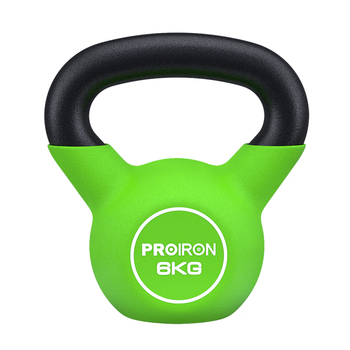 PROIRON普力艾 壶铃男女提壶哑铃壶健身壶铃铸铁深蹲练臀器械浸塑 6KG