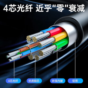 毕亚兹 DP转HDMI2.0光纤线 工程级10米 高清4K60Hz公对公电脑显示器电视投影仪 大屏拼接高清视频连接线 毕亚兹 DP转HDMI2.0光纤线 工程级10米 高清4K60Hz公对公电脑显示器电视投影仪 大屏拼接高清视频连接线
