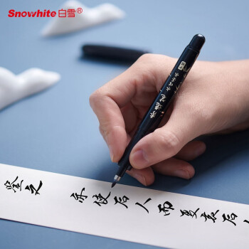 白雪(snowhite)直液式秀丽笔勾线笔软笔式毛笔练字书法大楷中楷小楷绘画美工笔pm32