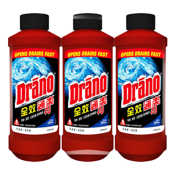 威猛先生（Mr Muscle）管道疏通剂500ml*3瓶 下水道疏通剂  卫生间管道疏通 