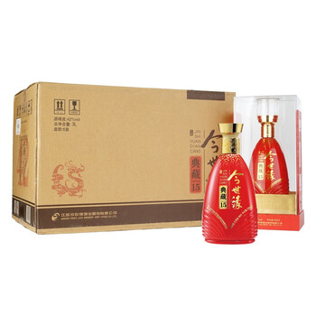 今世缘典藏15柔雅型白酒42度500ml6瓶整箱装