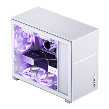 乔思伯（JONSBO）松果D31 MESH版白色 MATX机箱（双360冷排/ATX电源/Type-c Gen2 10Gbps+/垂直风道/长显卡）