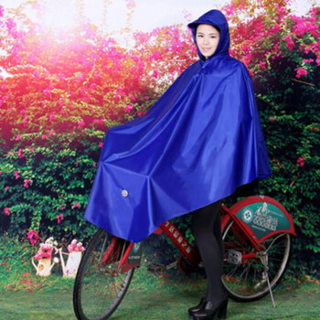 
                                                                                天堂成人自行车雨衣单人雨披 男士/女士 不透明学生加长 N118 宝蓝                