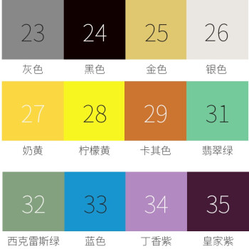 日本产 uni三菱880 彩铅 油性 36色彩色铅笔 圆杆 粗芯 笔触细腻 易上色 色彩亮丽 23号-35号  留言备注 2支
