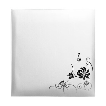 NCL仲林DIY覆膜粘贴式相册 20页/婚礼相册/影集家庭大本照片书 锦上添花 银色 WYB-73583/20-SV