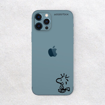 skinat手机贴iphone背膜苹果手机贴纸后壳保护贴膜创意个性彩膜雾霾蓝