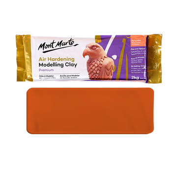 【全网低价】蒙玛特(Mont Marte)陶泥石塑粘土红色2kg 儿童diy手工制作陶艺立体雕塑材料 自然风干塑形泥软土MMSP0008美术写生