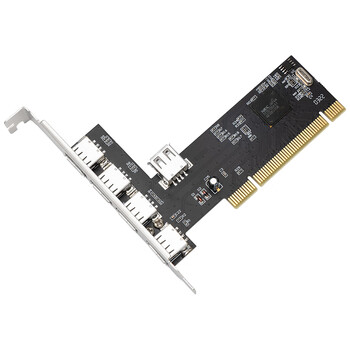 魔羯（MOGE）MC1013 PCI转USB2.0五口扩展卡/转接卡 台式电脑主机后置5口USB2.0扩展