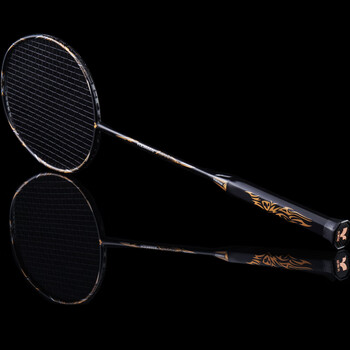 尤迪曼10U全碳素手柄连体羽毛球拍单拍黑金色拍包款