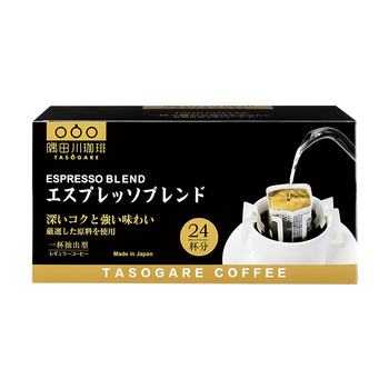 隅田川 进口特浓挂耳黑咖啡粉 节日送礼礼盒 意式口味 8g*24片装