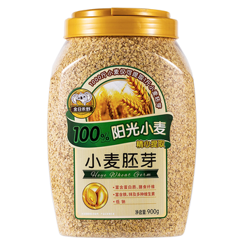 金日禾野小麦胚芽900g 早餐谷物 即食燕麦片 无添加蔗糖 高纤代餐硒叶酸