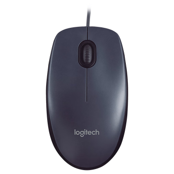 罗技（Logitech）M91P 企业级有线鼠标 电脑笔记本家用鼠标 左右手通用对称鼠标 黑色