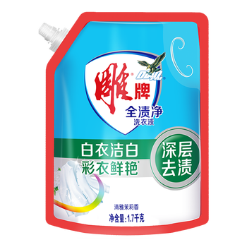 雕牌全渍净洗衣液深层去渍持久洗衣液 茉莉清香味1.7kg