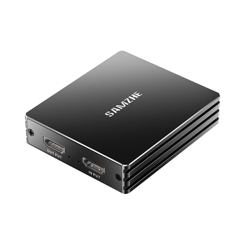 山泽HDMI视频采集卡4k高清环出USB采集器适用佳能尼康索尼相机Switch/PS/NS/手机平板电脑游戏直播录制