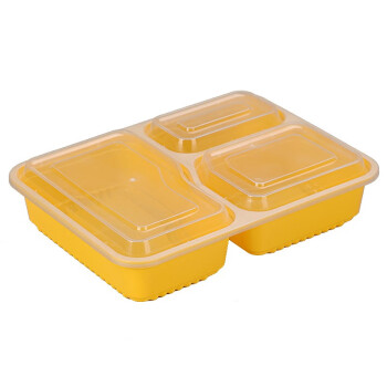 赛卓一次性餐盒分格长方形带盖打包盒1000ml外卖高档便当盒环保塑料