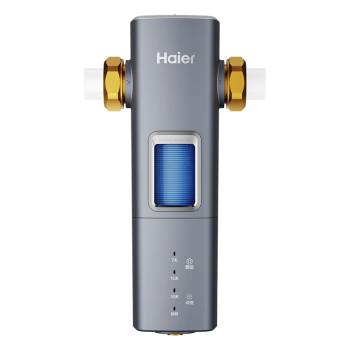 海尔（Haier）前置过滤器8T大通量家用顶配鲜活水40微米可视化双网自动反冲洗全屋净水器银河pro HQZ60-HFAZ26