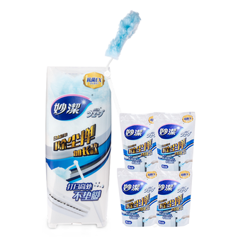 妙洁 顶部清洁组合长款除尘掸  共18片替换头静电除灰尘掸子