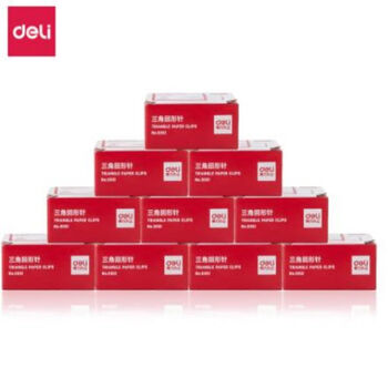 得力(deli)0051回形针29MM全金属三角曲别针加厚不易生锈(100枚/盒)10盒装
