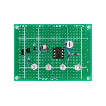 伍陆电子 洞洞板制作套件新手焊接练习电路板路初学者学生DIY电子TZ-WNB-9 呼吸灯电路（玻纤板）