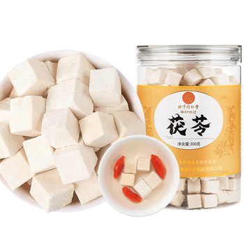 同仁堂（TRT）茯苓块白茯苓茶泡水老树茯苓丁可磨粉