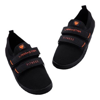 劳拉之星二代深蹲硬拉鞋室内健身综合训练鞋男女举重赤足透气防滑 黑色43