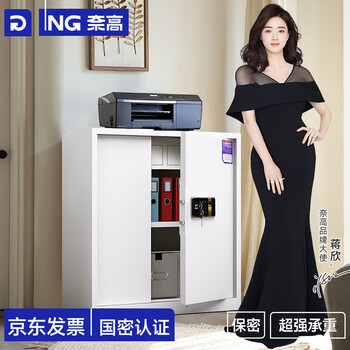 奈高（NAIGAO）保密柜矮柜办公柜小型文件柜资料柜加厚防盗柜电子指纹锁密码柜