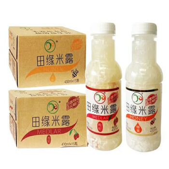 田缘米露蜂蜜味枸杞味饮料饮品整箱批发430ml15瓶蜂蜜味430ml15